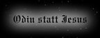 PVC Aufkleber Odin statt Jesus (außen, 80 x 8 cm) "schwarz"