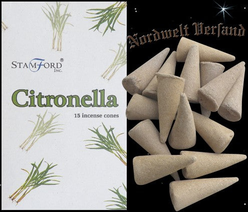 Räucherkegel Zitrone Räucherkerzen Citronella Räucherhütchen Citronella Stamford