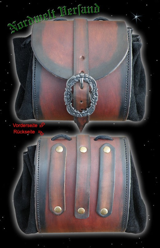 braune Gürteltasche mit Schnalle