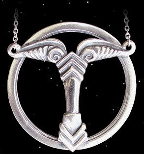 Irminsul als Anhänger (im Kreis) - 925er Silber