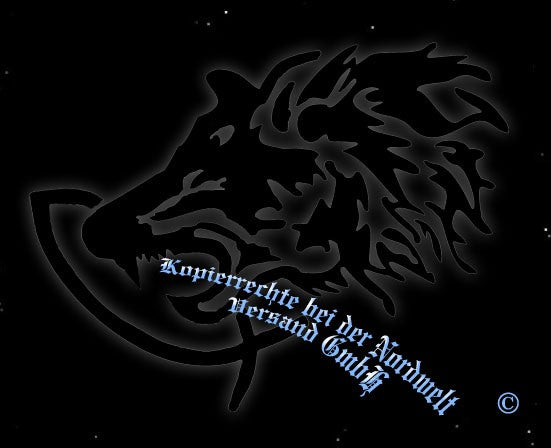 Wolf greift christen Fisch Pagan  Antichrist Aufkleber Autoaufkleber 