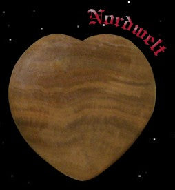 Herz versteinertes Holz Schmuck Anhänger Unikate Fossilien 