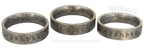 Runenring 24er Futhark Edelstahl, gebürstet