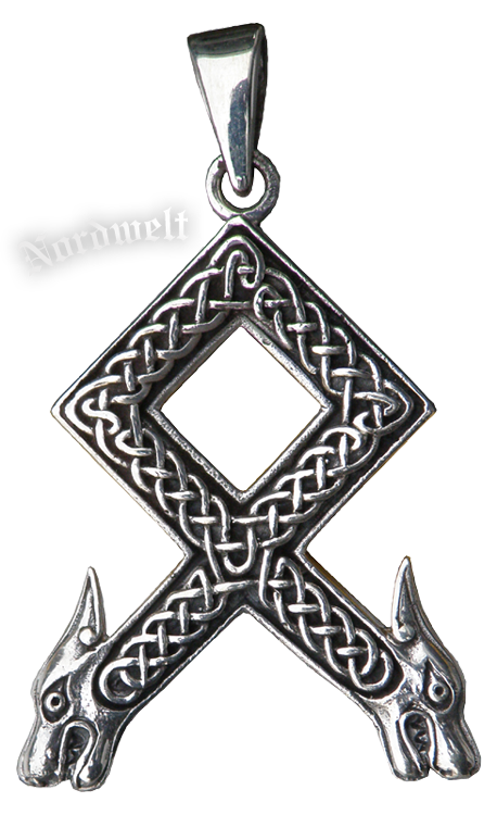 Othala Rune Anhänger Odal Rune 925er Silber Runenanhänger Schmuck