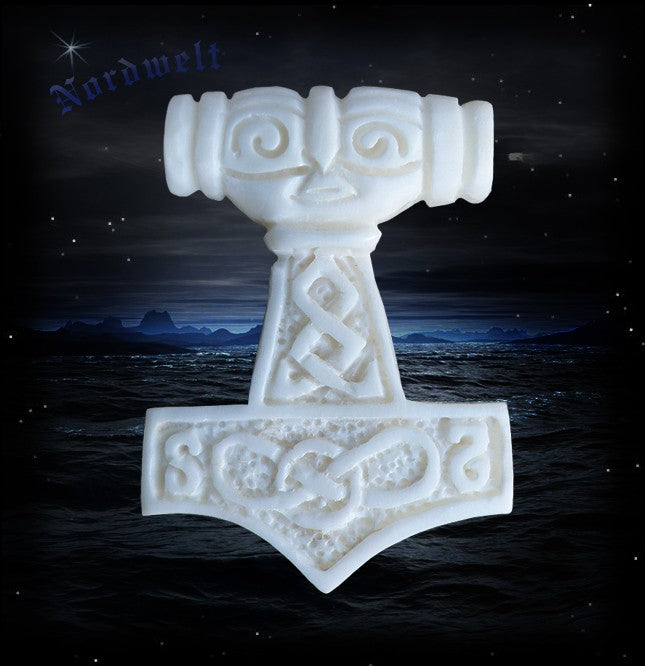 Thorhammer aus Knochen Rinderknochen Thors Hammer Mjölnir