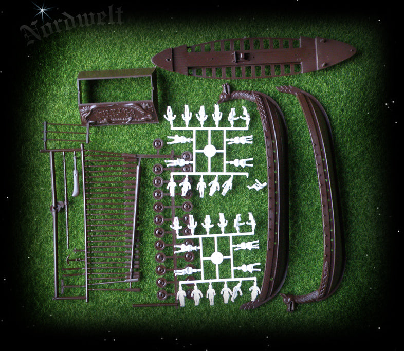 Wikingerschiff Modellbau Wikingerkriegsschiff Drachenboot 1:60