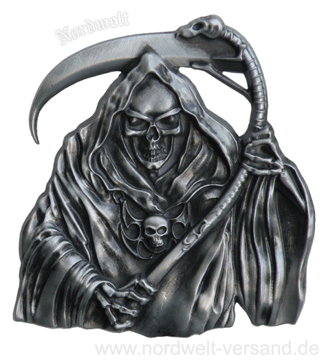 Gürtelschnalle Sensenmann Freund Hein Gevatter Tod Grim Reaper Buckles 