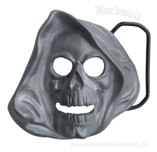 Gürtelschnalle Totenkopf Freund Hein Totenschädel Buckle