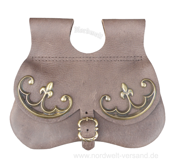 Branue mittelalter Nierentasche Reenactment LARP  Spätmittelalter 