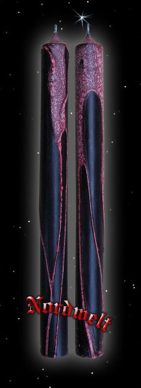 Julleuchter Kerze deutsche Brauchtumskerze swr Kerzen schwarz weiss rot