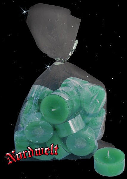 Acryl-Cup Teelichter helles frühlings grün Plastik PE Teelicht