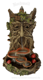 Baumgeist Räucherkegelhalter Dryad Figur aus Kunststein Polyresin