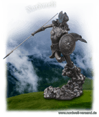 Figur Schlachtjungfer Schildjungfer Skulptur Walküre Bronzefigur Statue