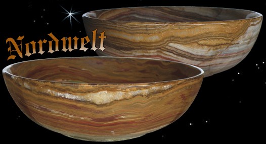 Schale Onyx Marmor Schüssel aus Naturstein Onyxmarmor