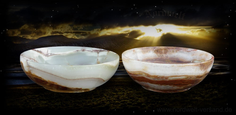 Schüssel Schale Onyx Marmor Naturstein kleine Schalen