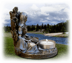 Danu Keltische Göttin Figur Statue Kerzenhalter Dana Muttergöttin 