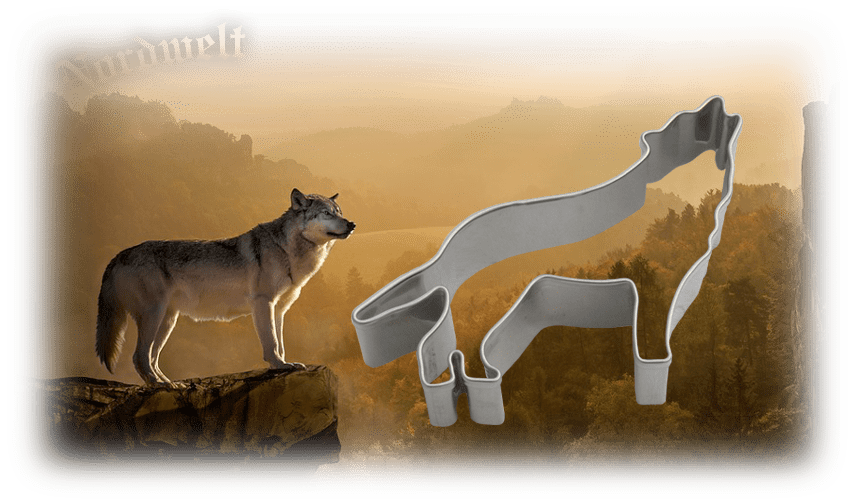 Teigform Wolf Symbolgebäck germansiche Mythologie