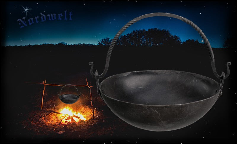 Mittelalter Eisentopf Topf Wikinger Germanen Lagerfeuer Suppentopf mittelalterlich