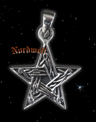 Anhänger Pentagramm, 925er Silber