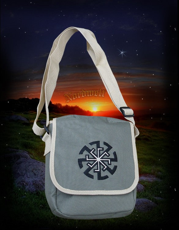 Tasche Svarog Kolovrat Sonnensymbol Sonnenrad Umhängetasche