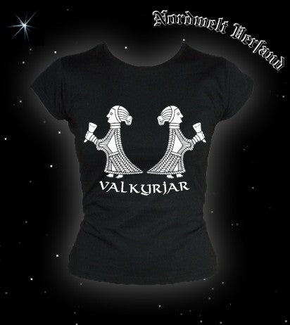 Frauen T-Hemd Valkyria Walküren T-Shirt Asatru Heiden- Textilien 