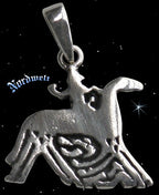 Odin auf Sleipnir silber Anhänger Bildstein von Tjängvide aus Gotland Wodan Wotan