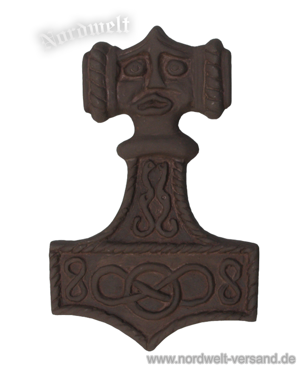 Thorhammer aus Keramik Wanddekoration Thors- Hammer Mjönir 