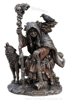 Cilleach, Sturmhexe Winterhexe und Göttin, Figur bronziert