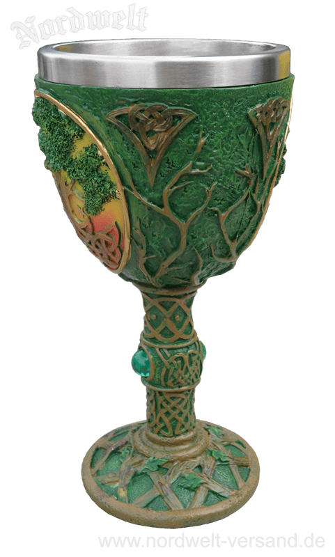 Lebensbaum Kelch mit Weltenesche Yggdrasil 
