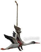 Fabelwesen Pixie Storch  Kinderzimmer Dekoration 