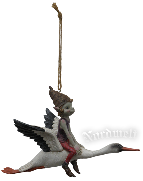Fabelwesen Pixie Storch  Kinderzimmer Dekoration 