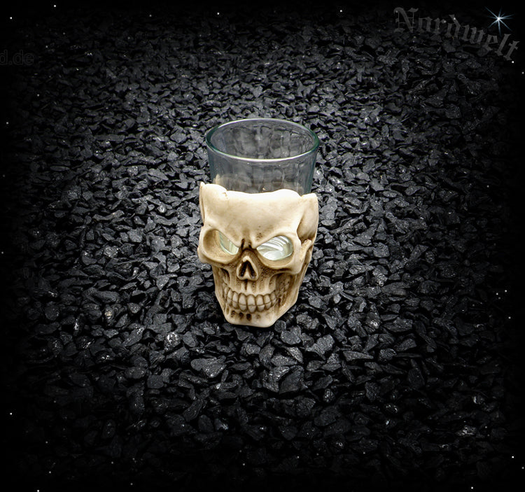 Schnapsglas Totenkopf Likörglas Totenschädel Skull Schnapsbecher