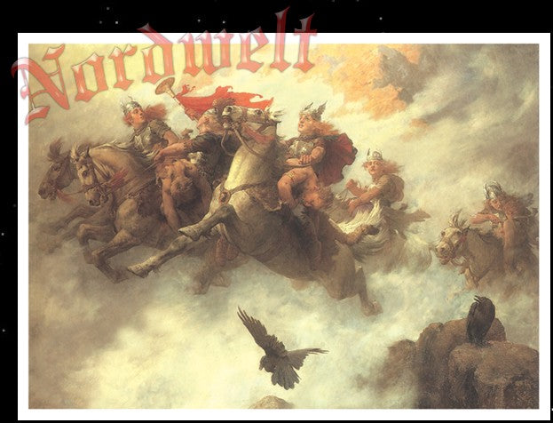 Ritt der Walküren Valkyria Odins Jungfrauen Poster Kunstdruck