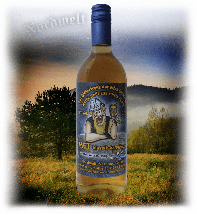 Honigwein Met halbtrocken klassik Wein aus Honig